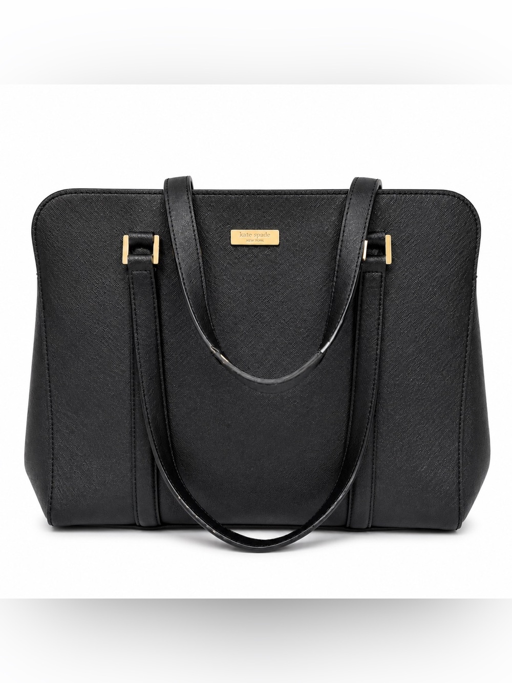 Kate Spade Black Newbury Lane Leather Tote Bag